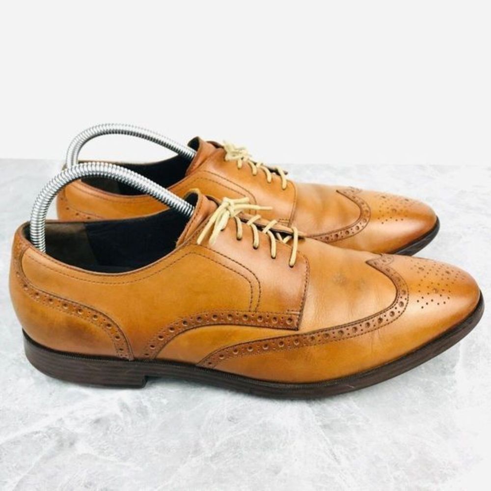 Cole Haan Jefferson Grand OS Mens Size 12 Shoes Leather Wingtip Shoes C23795‎